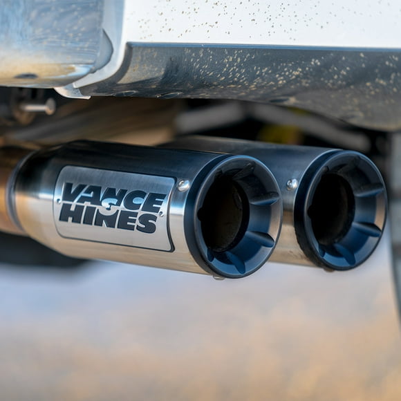 Vance and Hines Exhaust System Kit 19653 HoleShot Series Cat Back System; 304 Stainless Steel; With Muffler; 3 Inch Pipe Diameter; Single Exhaust With Dual Exit