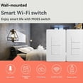 thumbnail image 4 of El Interruptor de Luz Inteligente Tuya WiFi Necesita Cable Neutro 110-250V Luz de Botón Pulsador de EE. UU. para Home Smart Life 4 Gang, 4 of 5
