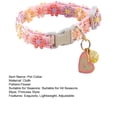 thumbnail image 7 of sunsanly Adjustable Flower Pattern Cat Collar with Pendant Bell Soft Lightweight Fashionable Kitten Pet Collar for Daily Wear Photos, 7 of 7