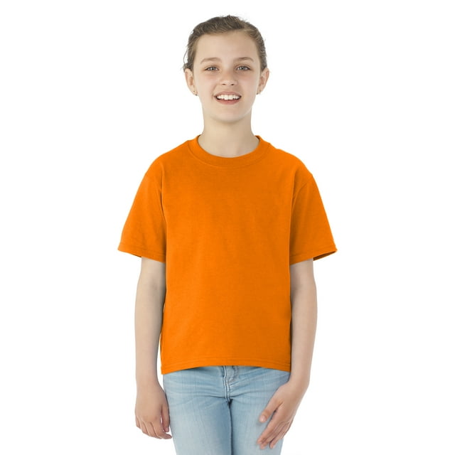 Jerzees T-Shirt à Manches Courtes à Col Rond Youth DRI-POWER Active, m, Tennessee Orange