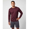 thumbnail image 2 of Real Essentials Men's Dry Fit Long Sleeve Crew Neck Athletic Shirt, 3 Pack, 2 of 6