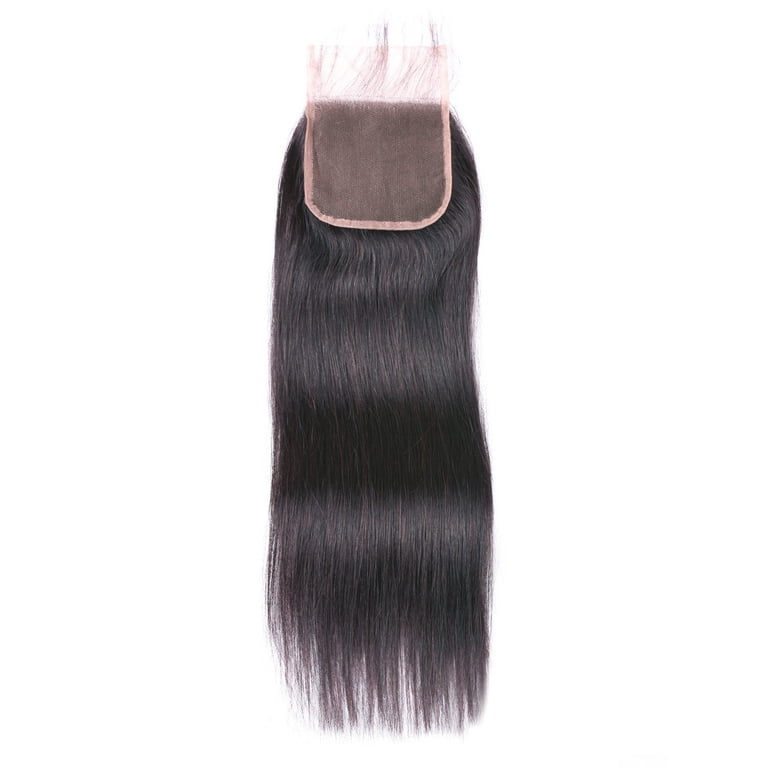 18 Inch Human Hair Lace Closure Extension 4x4 Free Part Pre Plucked Highlight Loose Deep 4*4 HD Lace Wigs Human Hair Wigs – QVR Hair main image 2