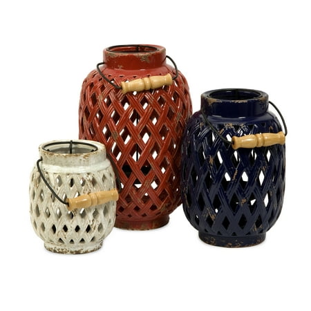 Cool and Impressive Set of 3 Bailey Lattice Lanterns