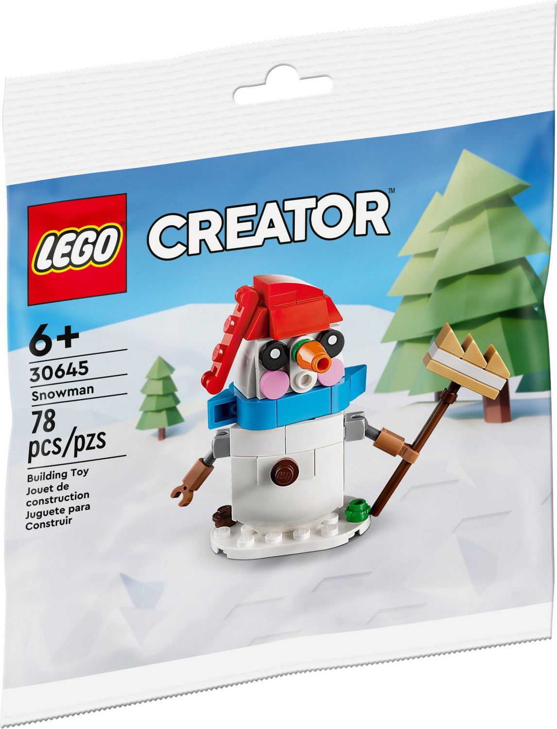 LEGO Creator Snowman 30645 Toy Building Kit (78 Pieces)