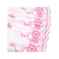 thumbnail image 6 of Sunny Fashion Girls White Dress Pink Floral Butterfly Embroidery Flutter Sleeves Scalloped Hem Girl Wedding Party Dress 4 Years, 6 of 7