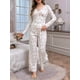 thumbnail image 4 of Pijama de Dos Piezas para Mujer, de Otoño e Invierno, Informal, de Larga y Pantalón, para el Hogar Rosa S, 4 of 7