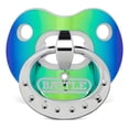 thumbnail image 1 of Protector bucal deportivo para fútbol americano, tocho, flag, Battle Oxygen Irridiscent Binky máxima transpirabilidad, Protege labios y dientes, no requiere ebullición, unitalla color Azul/Verde, 1 of 3