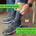 thumbnail image 2 of Loose Fit Stays Up Marled Merino Wool Men's and Women's Sock (Pack of 2) Made in USA., 2 of 8