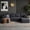 Gray, variant on Garaneeds 134" Oversized Boneless Couch with Chaise, U Shaped Modular Sectional Sofa for Living Room, Cloud Sofa Couch, Corduroy Deep Seat Couch with Headrests, No Assembly, Black