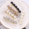 thumbnail image 2 of Transemion Fine Workmanship And Exquisite Appearance Alloy Hairpins For Classy Ladies Multiple Ways To Styles E8408 Dark blue rhin 1Set, 2 of 6