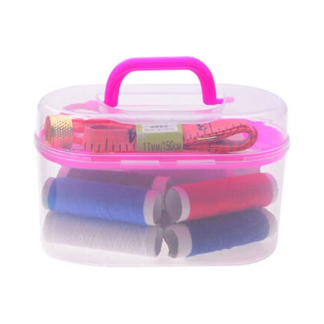 Bolsa de costura para el hogar, Kit de caja de costura portátil, caja del Tesoro multifuncional, herramientas de costura