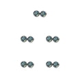 thumbnail image 1 of Minnieouse Pendientes Llamativos Gotas para los oídos Galvanoplastia fina Incrustaciones de diamantes de imitación Pendientes Magnífico regalo Verde mixto 5piezas, 1 of 6