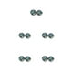 thumbnail image 2 of Jumpingount Pendientes Aro de acero inoxidable Gotas para los oídos Espárragos Magnífico regalo Verde mixto Verde mixto 5Conjunto, 2 of 6