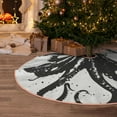 thumbnail image 5 of Fotbe Abstract Ink Octopus Pattern Christmas Tree Skirt, Tree Skirts Plush Christmas Decorations, Christmas Tree Skirts Xmas Decorations Holiday Party Decor-48", 5 of 6