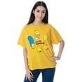 thumbnail image 1 of The Simpsons Womens' Circle Pose Mineral Wash Skimmer T-Shirt (XS), 1 of 3