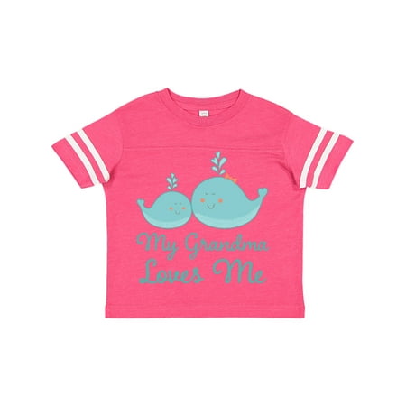 

Inktastic My Grandma Loves Me Gift Toddler Boy or Toddler Girl T-Shirt