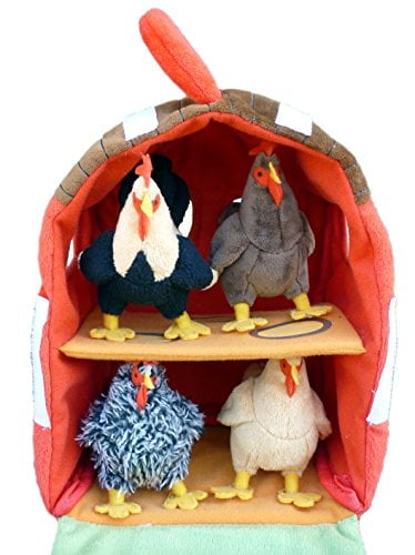 ADORE 12" Chicken Coop Farm House Stuffed Animal Plush Playset ADORE 12" Chicken Coop Farm House Stuffed Animal Plush Playset