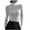 Silver, variant on Naughtyhood Women's Clearance Winter Bottomed Double-sided Long Sleeve Clothes Tops Turtleneck Solid Color Fallow Commuting Undershirt Fashion Slim Soft Breathable Integral Pullover Tops