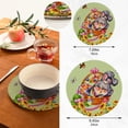 thumbnail image 2 of SKYSONIC Funny Flower Puppy Pot Holders Trivets, 2 Pcs Heat Resistant Trivets,Easter Rabbit Floral Cotton Thread Weave Mats for Hot Pads Pans Pot Bowl Teapot for Kitchen Decor, 2 of 7