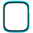 thumbnail image 2 of Case Compatible with Apple Watch Series 6/SE/Series 5/Series 4 38mm with Built in Tempered Glass Screen Protector ,Overall Protective Hard PC Case Ultra-Thin Cover-Cyan, 2 of 6