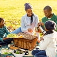 thumbnail image 6 of Tiny Teeth Canvas Beach Blanket Picnic Mat for Outdoor Activities - Waterproof and Sandproof, Large Size for Family Gathering and Beach Fun, 6 of 6