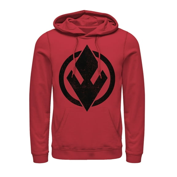 Men's Star Wars: The Rise of Skywalker Sith Trooper Logo  Pull Over Hoodie Red Medium