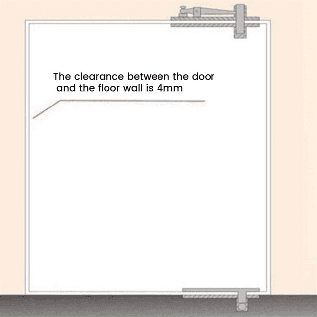 Charnière Pivotante Robuste pour Porte en Bois, Charnière de Porte Cachée pour Porte Secrète, avec Rotation à 360 Degrés, Pivot Invisible 2 Pcs