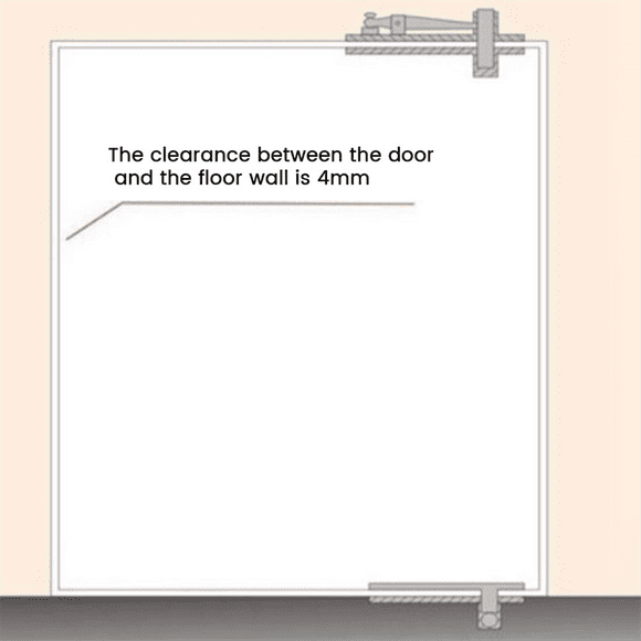 Heavy Duty Pivot Hinge for Wood Door,Hidden Door Hinge for Secret Door, with 360 Degree Rotation, Invisible Pivot 2Pcs