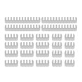thumbnail image 1 of 24pcs 24Pin 8Pin 6Pin Cable Comb for 3.0-3.6mm PC Power Cables Wiring (Cream), 1 of 6