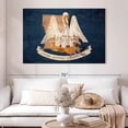 thumbnail image 2 of Elephant Stock Louisiana Pelican Wall Art - Horizontal Canvas Wall Art - Living Room Wall Decor - Flags Canvas - Blue And Beige Decor - 51" x 34", 2 of 8