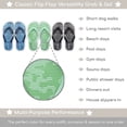 thumbnail image 5 of 3 Pack Men's Size 9 Pool Flip Flop Sandals Rubber Shower Shoes - Ocean Print, 5 of 8