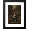 thumbnail image 2 of Francesco Trevisani 14x18 Black Modern Framed Museum Art Print Titled - Presentation Sketch for ‘The Holy Family with Saints Anne, Joachim, and John the Baptist’ (For Santa Maria in Via Lata, 2 of 5