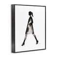 thumbnail image 3 of Stupell Industries Girl In Black Coat Silhouette Black Framed Giclee Art design by Simone Elum, 14 x 11, 3 of 8
