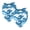 Multi-colored, variant on PhooArto Blue Wave Cute Dolphin Pattern Dog Bandanas, 2 Pack Soft Washable Pet Scarf Triangle for Large Dogs Puppies and Cats