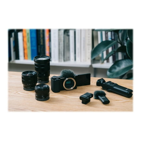 Sony - Alpha ZV-E10 Kit Mirrorless Vlog Camera with 16-50mm Lens - Black