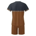 thumbnail image 5 of Pantalones Elásticos de la Cintura de los Hombres de la Impresión de los Pantalones Cortos Delgados Deportivos, Cuello Redondo de la Blusa de Manga Corta, 5 of 5
