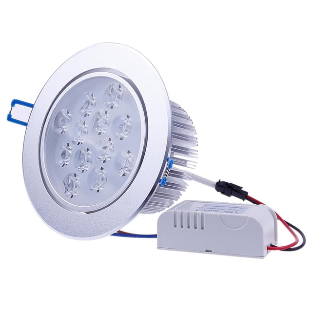 Bewildely 12 * 1W LED Luz de techo Foco empotrable Downlight Blanco frío 100-245V Iluminación y accesorios cálido Bewildely HA024491-02