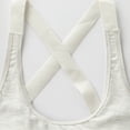 thumbnail image 5 of Xdegoge Girls Training Bra Developmental Stage Bras Soft Breathable Stretch Brassiere Beautiful Crisscross Back Straps Workout Daily Wireless Underwear Full Coverage Intimates, 5 of 6