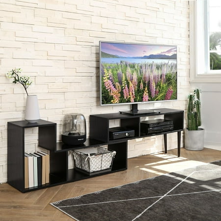 FITUEYES TV Stand, Entertainment Center,TV Console, Office Table Mid-Century Modern TV Stand for Flat Screen TV Cable Box Gaming Consoles, in Living Room Entertainment Room Office