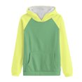 thumbnail image 4 of Timegard Sweatshirts for Women Long Sleeve Hoodies Pullover Fall Color Block Loose Tops with Pockets, 4 of 5