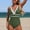 Green-a, variant on Tsesme Women’s One Piece Swimsuit Color Block Bathing Suit Deep V-Neck Push up Slimming Swimwear
