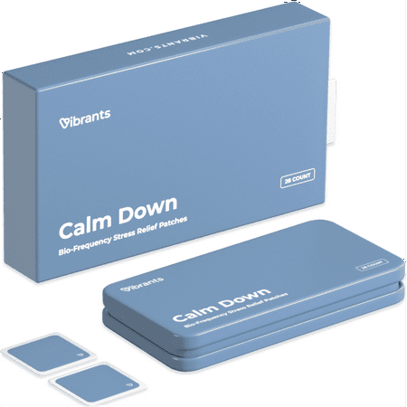 Natural Stress Relief Patch - Vibrants Bio-Frequency Calm Down Patches - 28 Stress Relief Patches