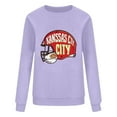 thumbnail image 4 of STETMN Football Sweatshirt for Women Round Neck Pullover Shirt Fall Loose Athletic Tops, 4 of 4