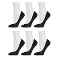 thumbnail image 3 of Just Me Women's 6 Pair Pack Barely There Micro Liner No-Show Socks - Womens - Female, One Size, Tan, 3 of 5