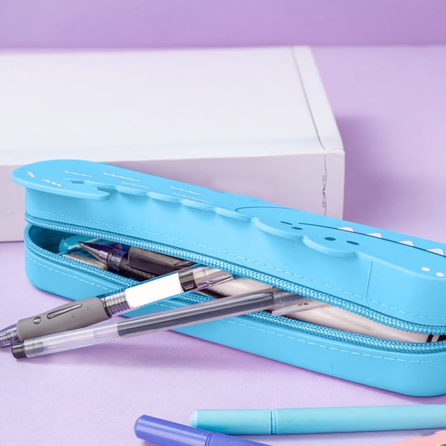 Silicone Pencil Case Flexible Waterproof Storage Pen Case For Artists Office Classroom