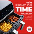thumbnail image 5 of Aria 10Qt Dual Basket Air Fryer, Double 5Qt Basket Efficiency, Smart Sync Cooking, 8 Versatile Presets, Intuitive Touch Controls, and Dishwasher-Safe Baskets, 5 of 5
