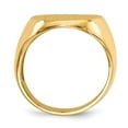thumbnail image 2 of 14K Yellow Gold Ring Band Signet 20.0x16.5mm Open Back Men's, 2 of 5