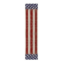 WMGHA 4th of July Table Runner Decorations - American USA Flag Day Theme Stars Red Stripe Table Runners for Dinning Table,Holiday Farmhouse Dinner Kitchen Decoration-13x70 Inch