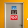 thumbnail image 6 of Signs ByLITA Classic Framed Please Turn The Taps Off After Use Door or Wall Sign | Eco-Friendly Home Sign (Brushed Silver) - Small, 6 of 9