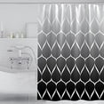 thumbnail image 4 of Tookss Fabric Geometric Shower Curtain Set with 12 Hooks Thickened Washable Quick-Drying Bath Curtains for Bathroom 71 x 71 Inches, 4 of 8